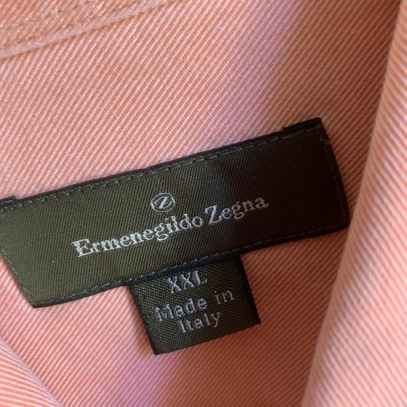 Ermenegildo Zegna XXL pink men’s dress shirt - Picture 3 of 3